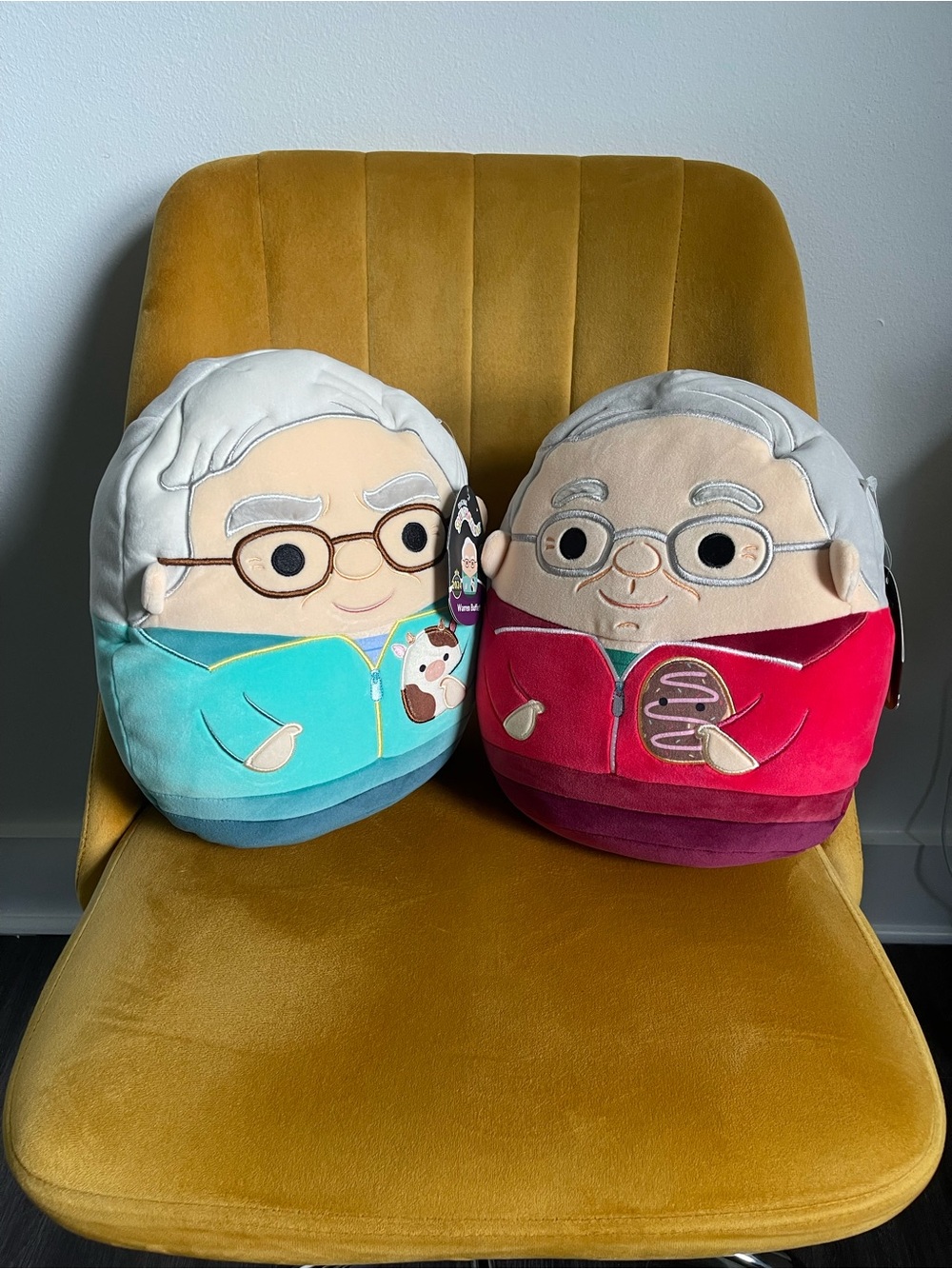 2024 Berkshire Hathaway Warren Buffett & Charlie Munger Squishmallow Set w/ Tags